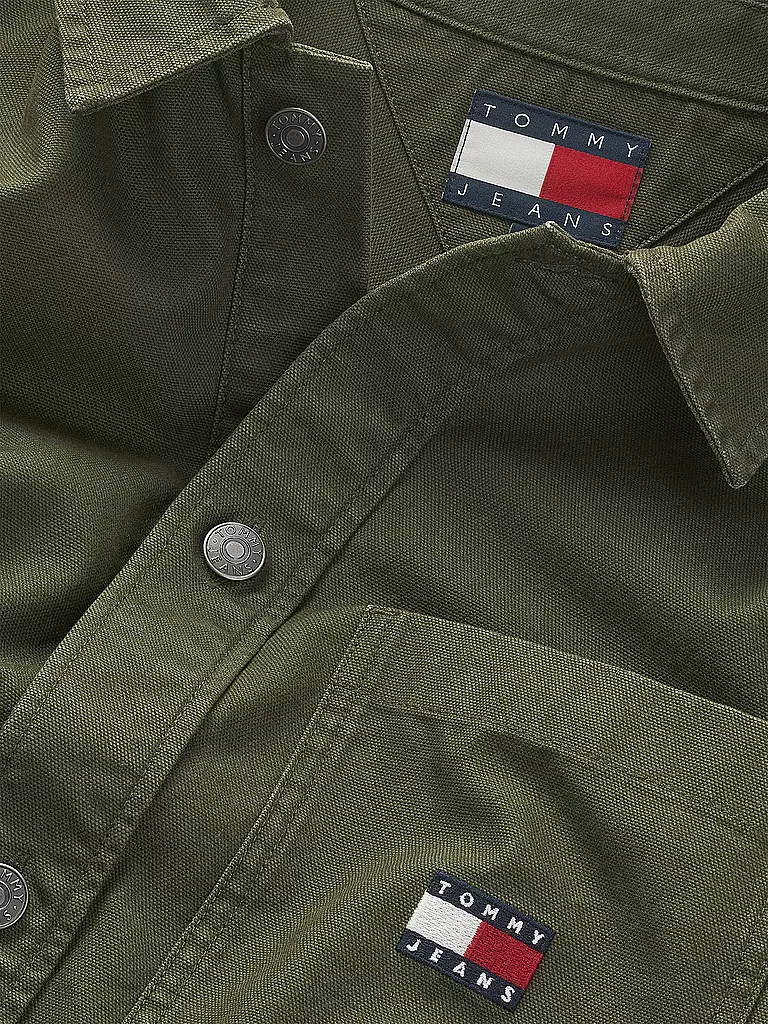 TOMMY JEANS | Overshirt | olive