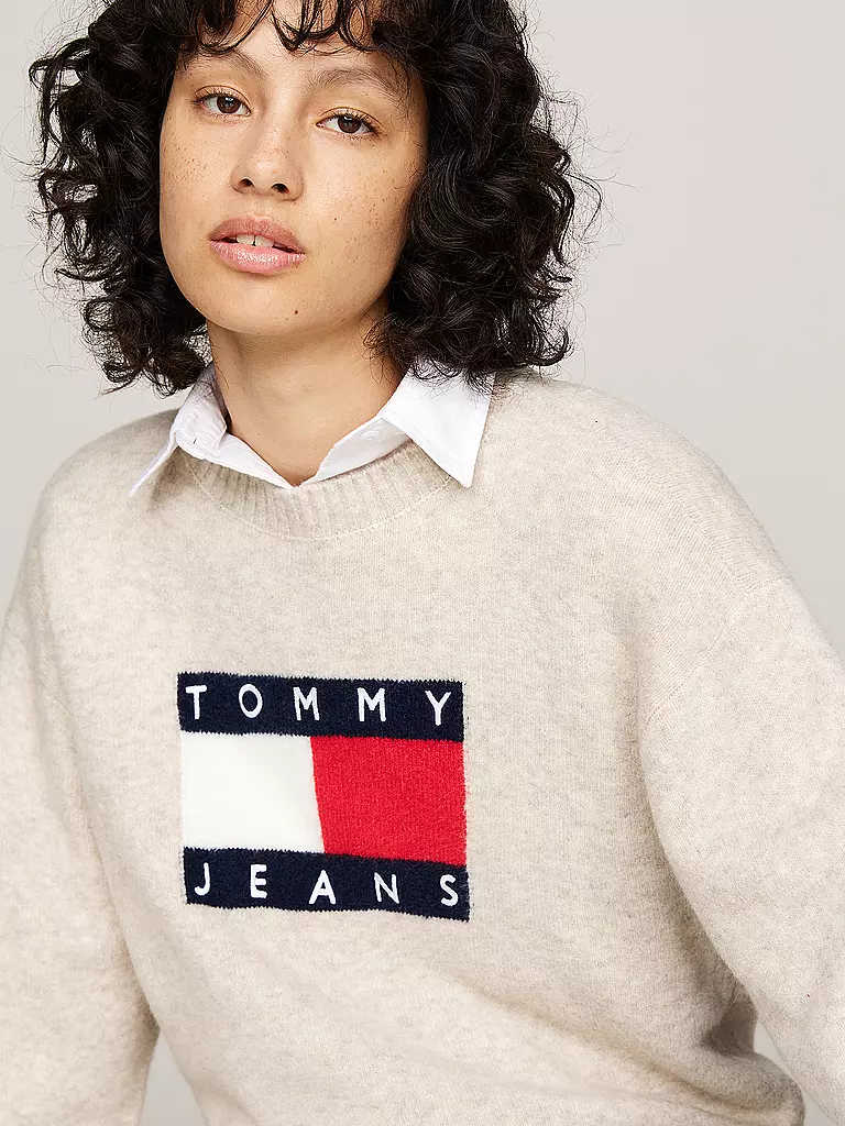 TOMMY JEANS | Pullover | creme