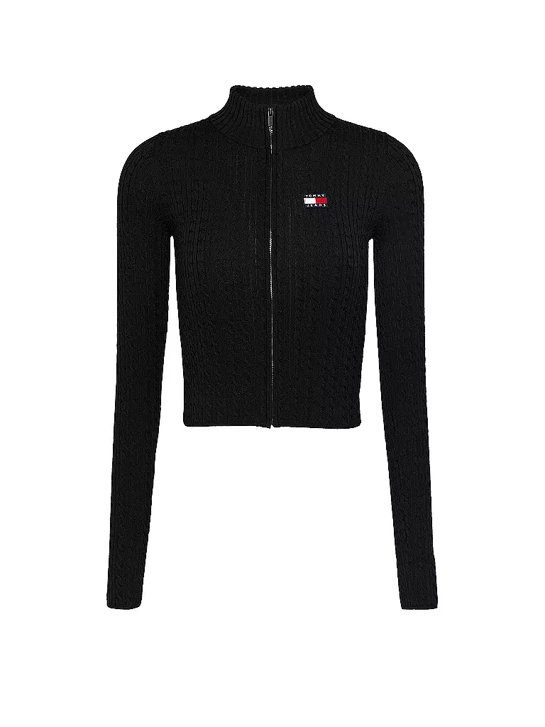 TOMMY JEANS | Strickjacke  | schwarz