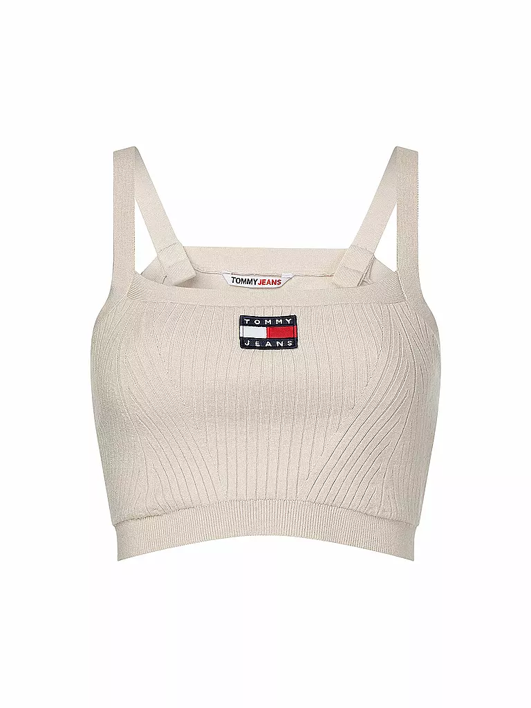 TOMMY JEANS | Stricktop Cropped Fit | creme