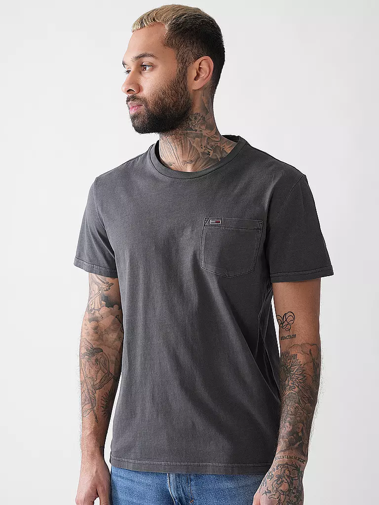 TOMMY JEANS | T-Shirt  | grau