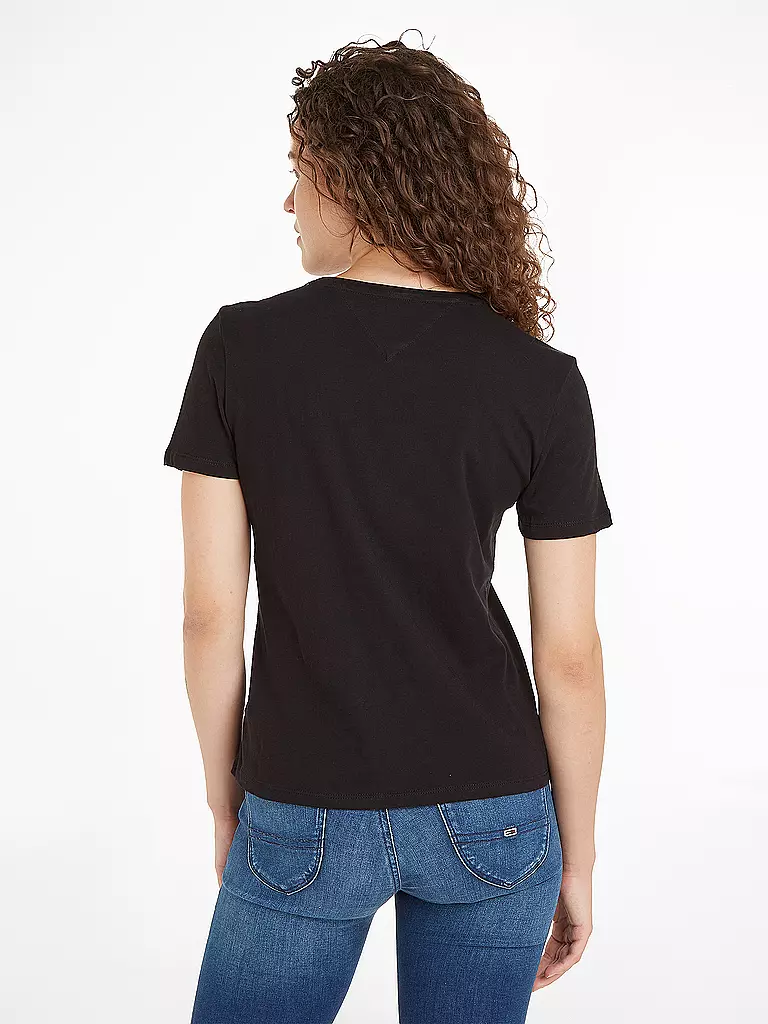 TOMMY JEANS | T-Shirt  | schwarz