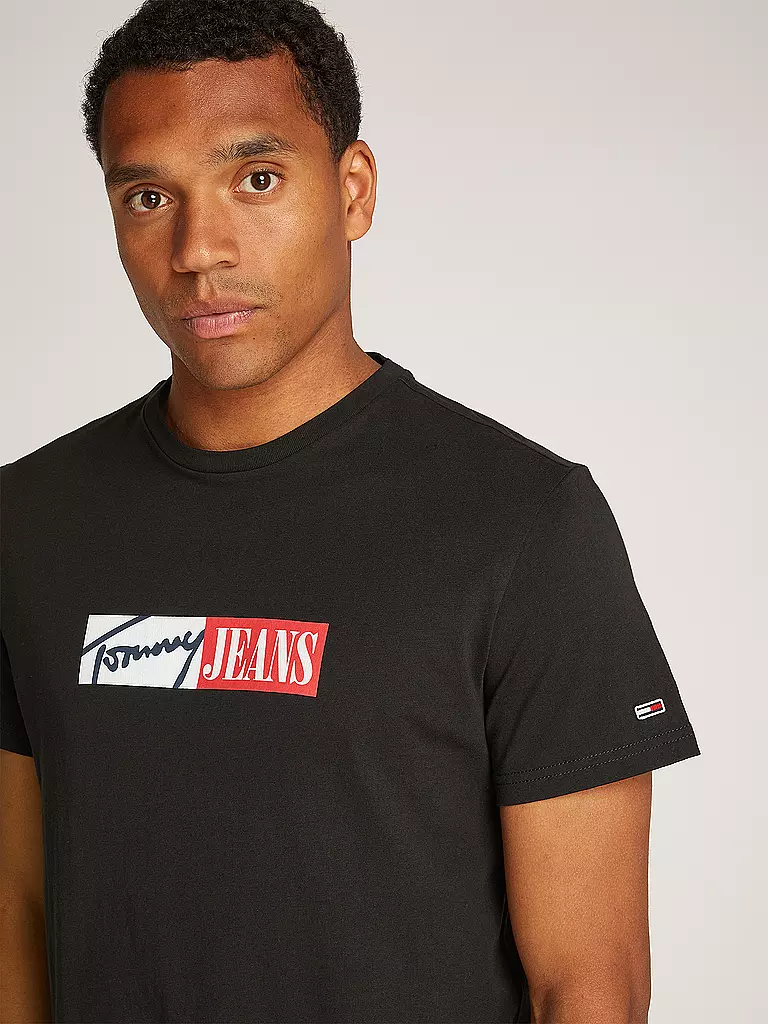 TOMMY JEANS | T-Shirt  | schwarz