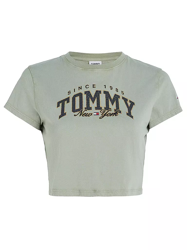 TOMMY JEANS | T-Shirt Cropped Fit | grau