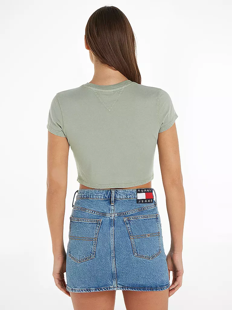 TOMMY JEANS | T-Shirt Cropped Fit | grau