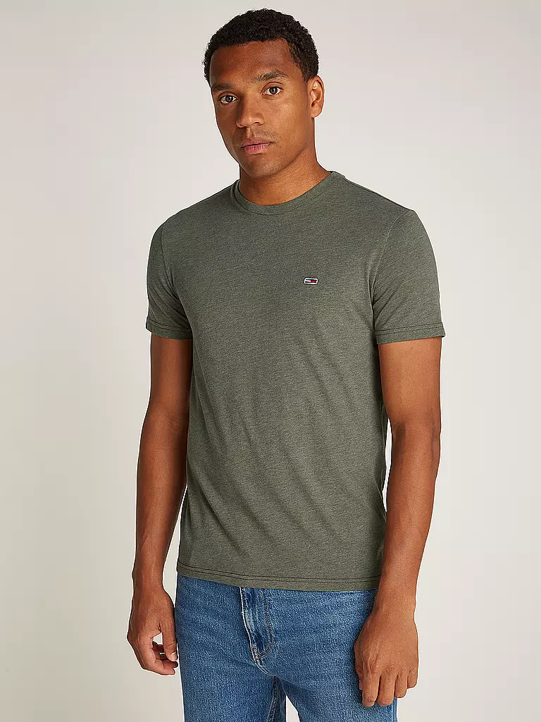 TOMMY JEANS | T-Shirt Slim Fit | olive