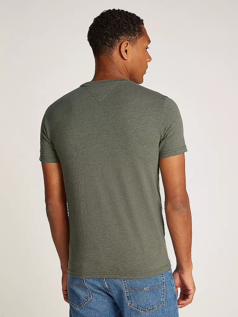 TOMMY JEANS | T-Shirt Slim Fit | olive