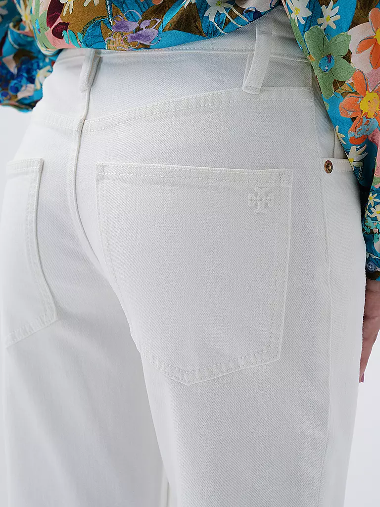 TORY BURCH | Jeans Flared Fit 7/8  | weiss