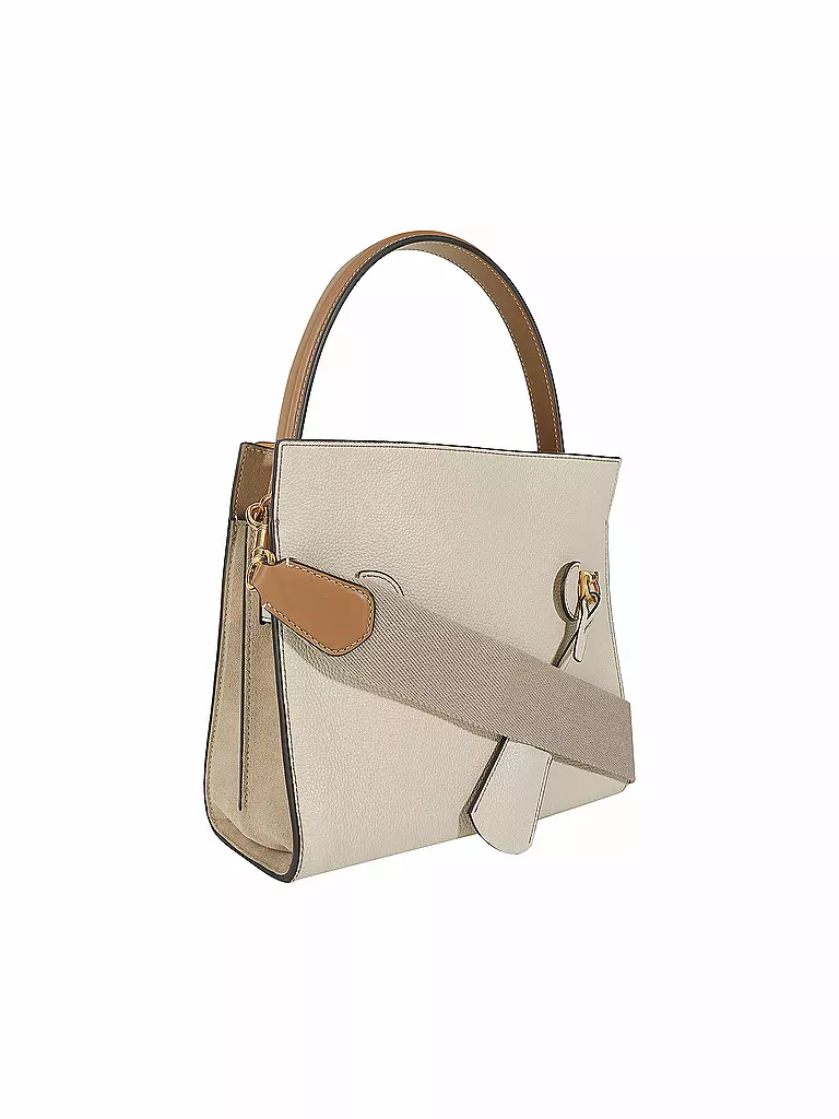 TORY BURCH | Ledertasche - Henkeltasche Lee Radziwill | creme