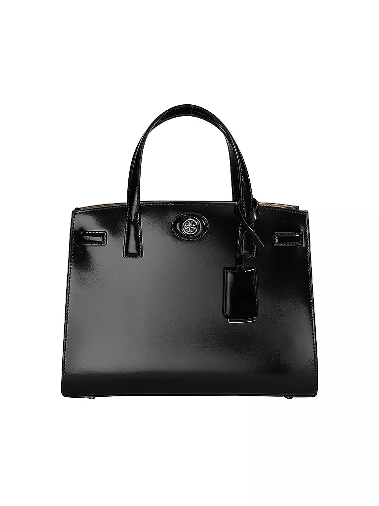 TORY BURCH | Ledertasche - Henkeltasche ROBINSON SPAZZOLATO  Small | schwarz