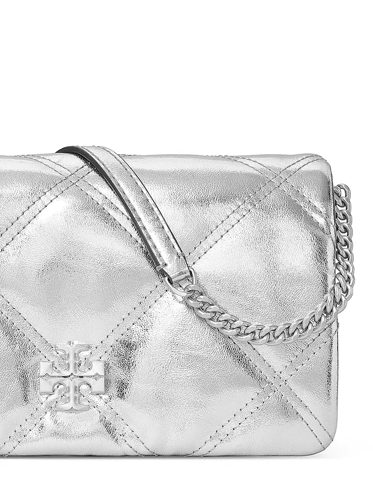 TORY BURCH | Ledertasche - Mini Bag KIRA  | silber