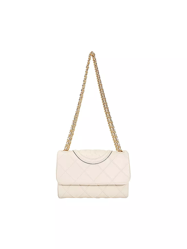 TORY BURCH | Ledertasche - Umhängetasche FLEMING SOFT | beige