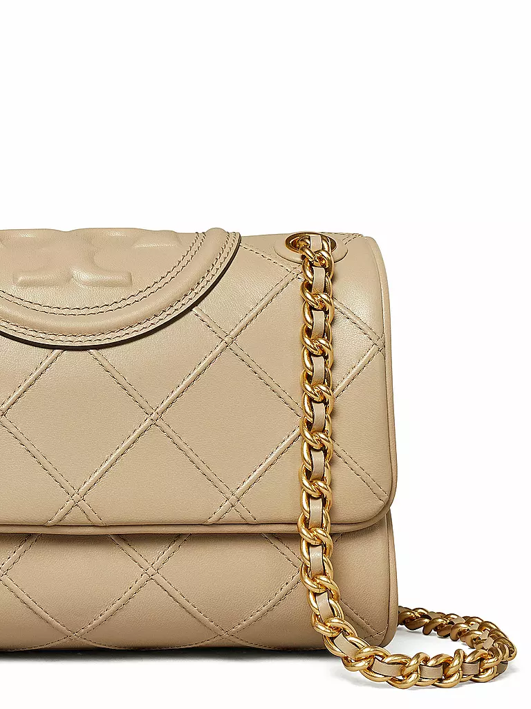 TORY BURCH | Ledertasche - Umhängetasche FLEMING SOFT | creme