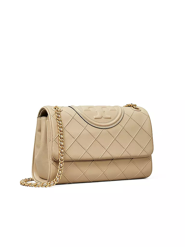 TORY BURCH | Ledertasche - Umhängetasche FLEMING | creme