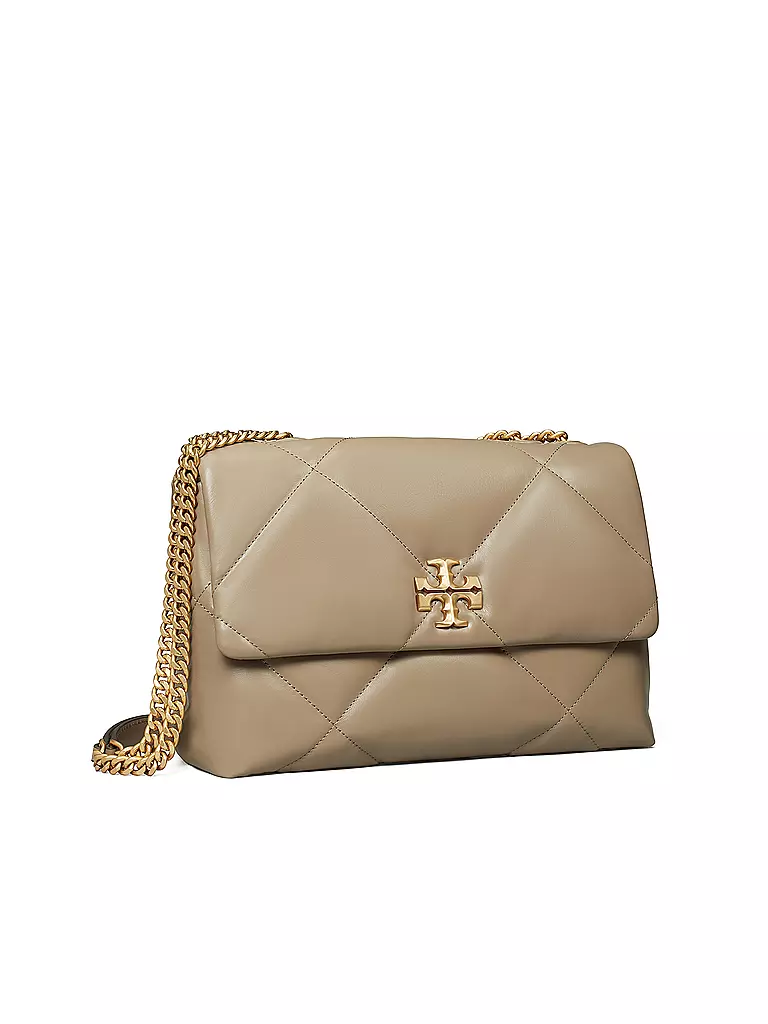 TORY BURCH | Ledertasche - Umhängetasche KIRA DIAMOND  | beige