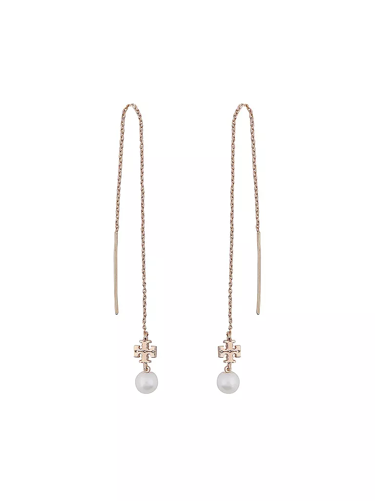 TORY BURCH | Ohrringe KIRA PEARL LONG EARRING | gold