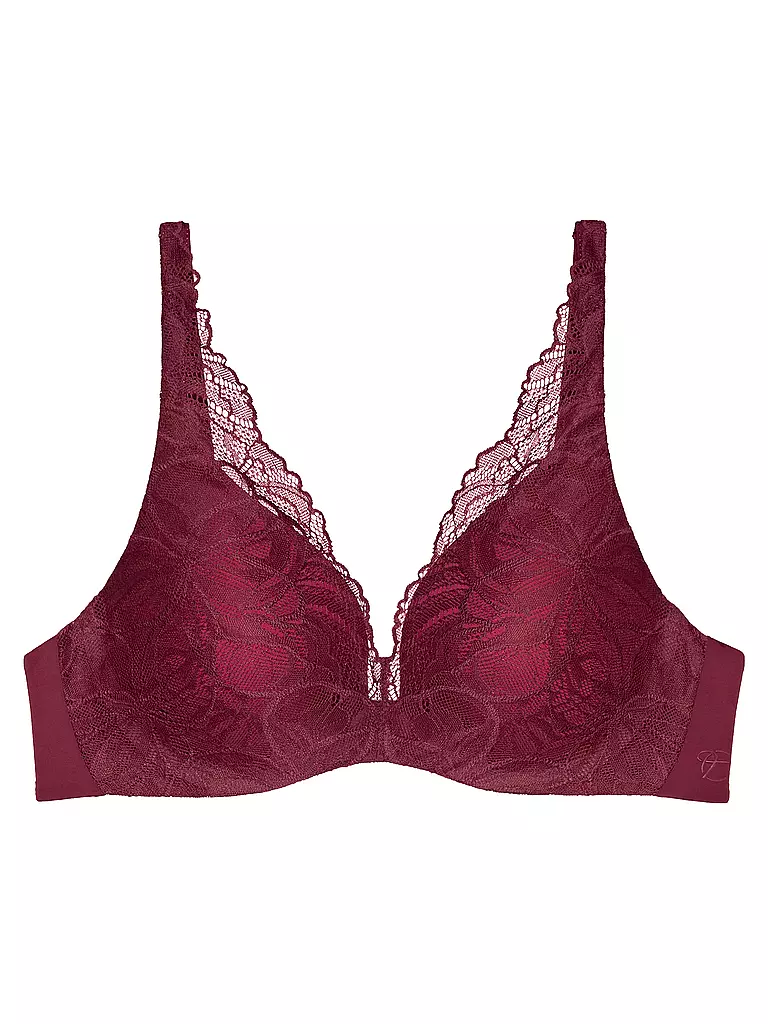 TRIUMPH | BH mit Bügel BODY MAKE-UP ILLUSION LACE  woodrose | dunkelrot