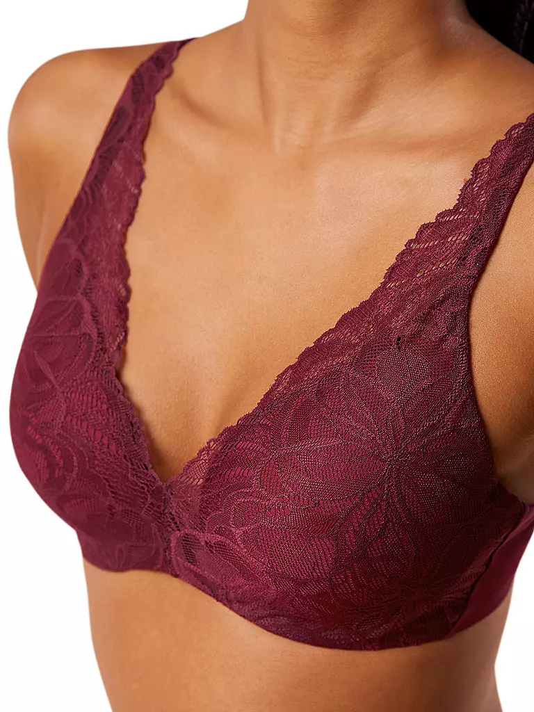 TRIUMPH | BH mit Bügel BODY MAKE-UP ILLUSION LACE  woodrose | grau