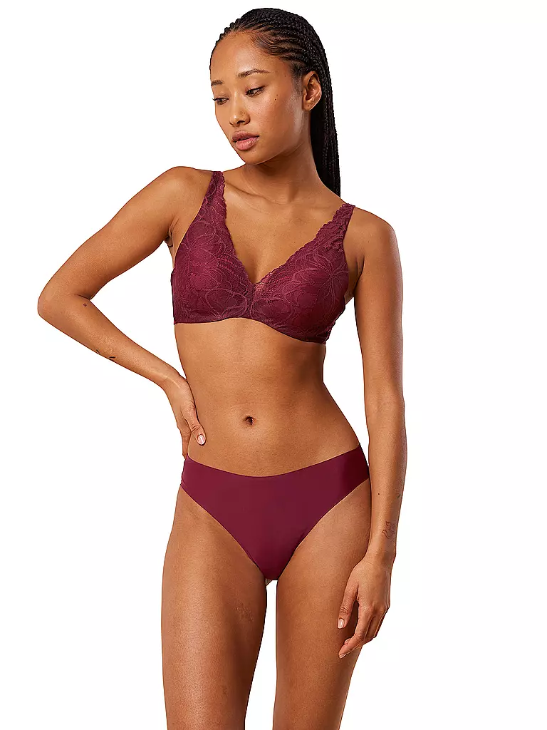 TRIUMPH | Slip BODY MAKE-UP ILLUSION LACE woodrose | dunkelrot