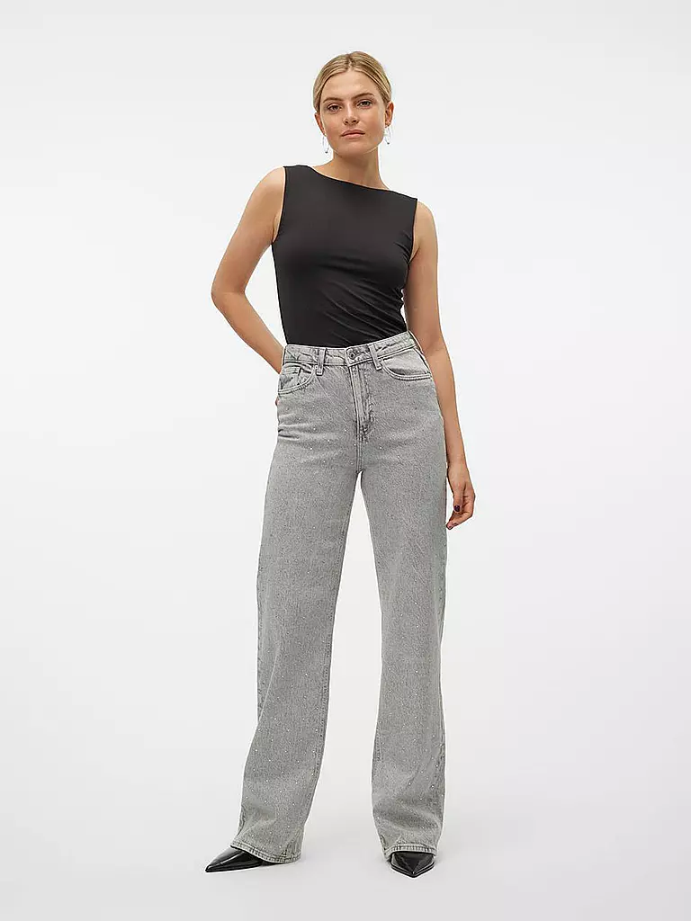 VERO MODA | Jeans Wide Leg VMTESSA  | grau