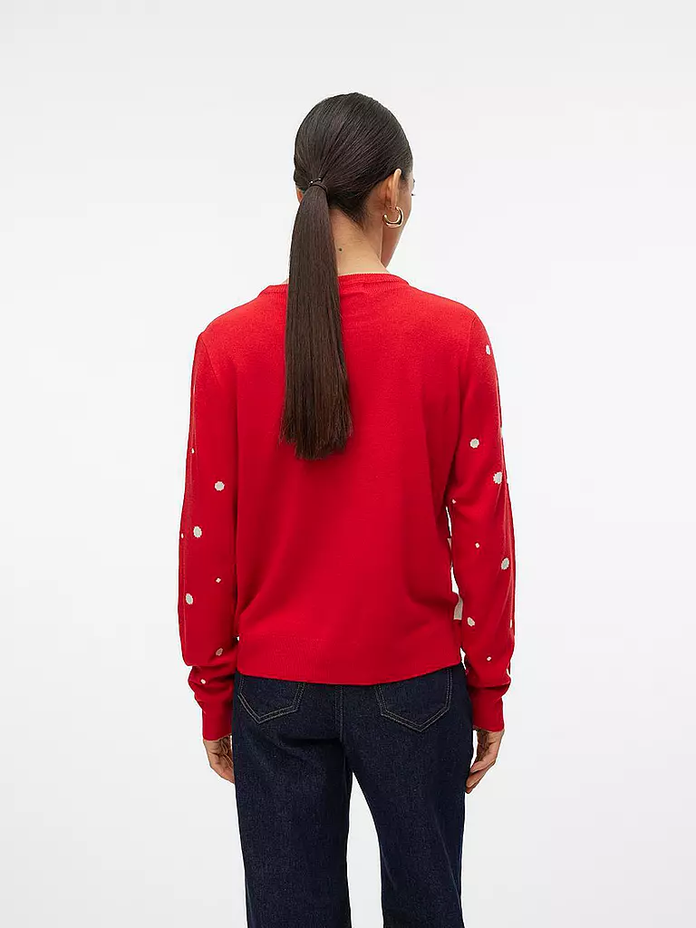 VERO MODA | Pullover  VMSNOWY DEER | rot