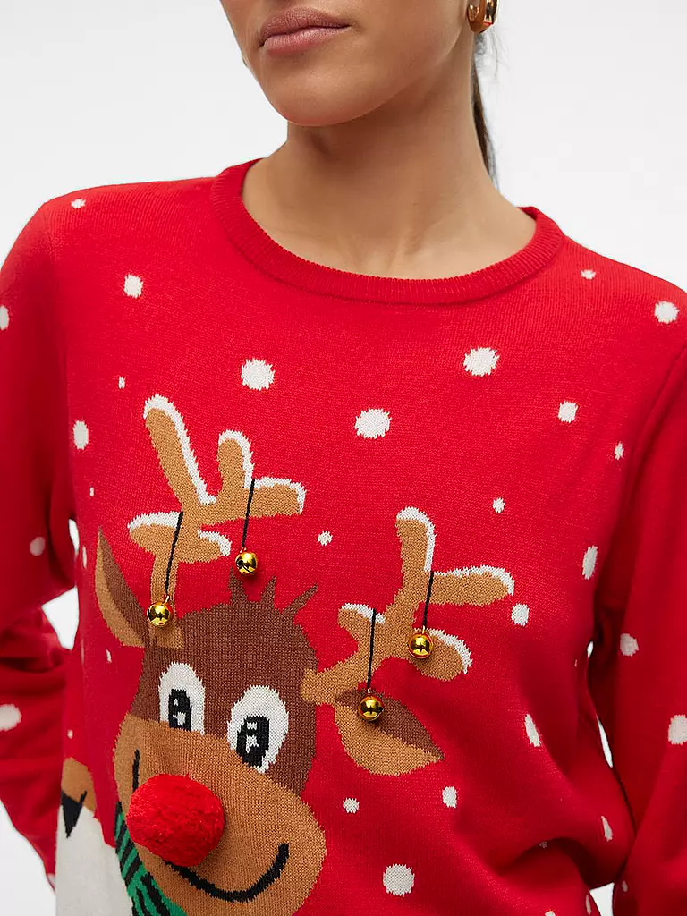 VERO MODA | Pullover  VMSNOWY DEER | dunkelblau