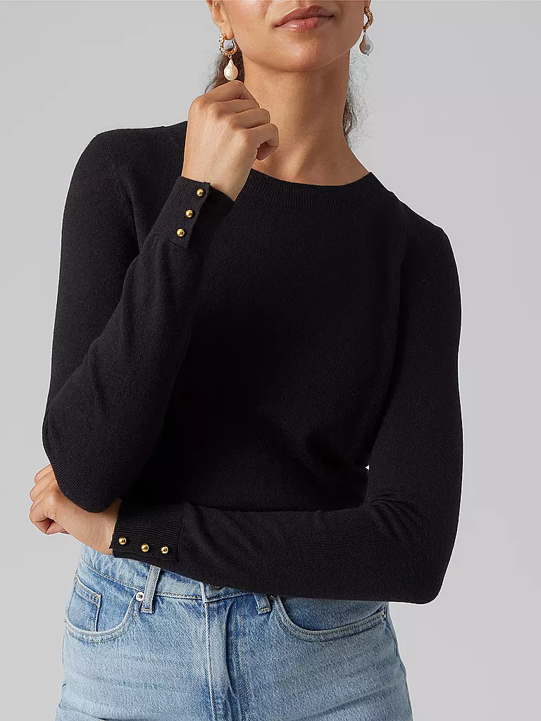 VERO MODA | Pullover VMSILKY | schwarz