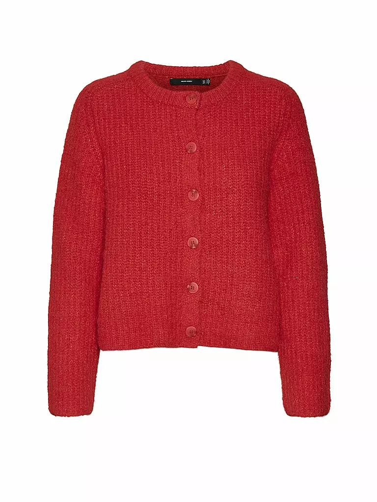 VERO MODA | Strickjacke  VMAWSOME | rot