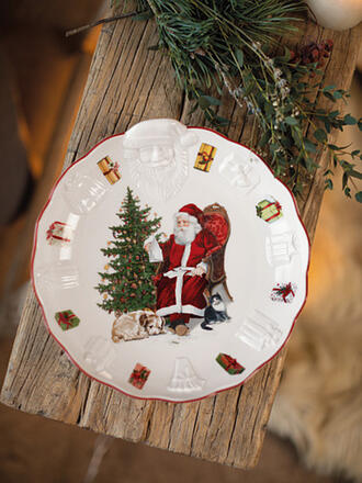 VILLEROY & BOCH | Toy's Fantasy Schale mit Santa Relief, 24x25x4,6cm