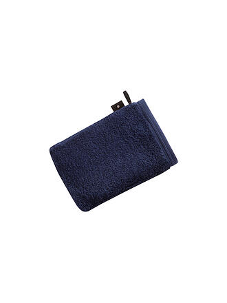 VOSSEN | Waschhandschuh VEGAN LIFE 22x16cm Marine Blau