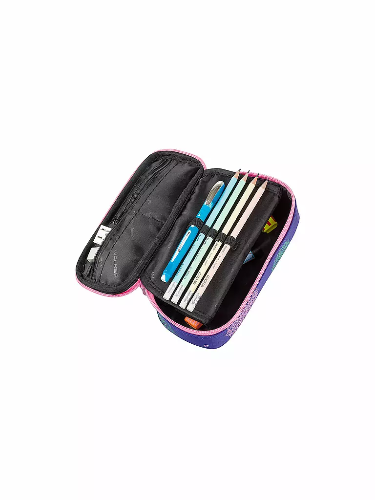 WALKER | Federmappe Pencil Box Glow in the Dark | blau