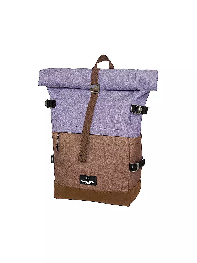 WALKER | Schulrucksack Roll Up Two Lavender & Biscuit | braun