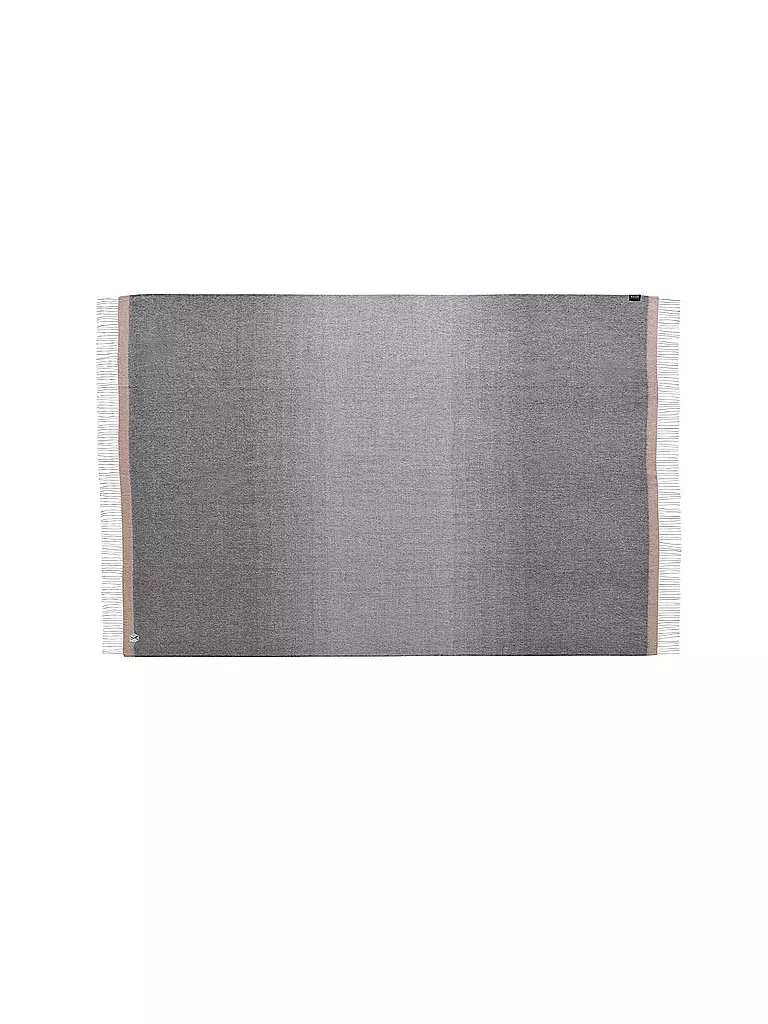 WEICH COUTURE ALPACA | Edelhaardecke MERIMA 130x180cm Grey/Darkgrey  | grau