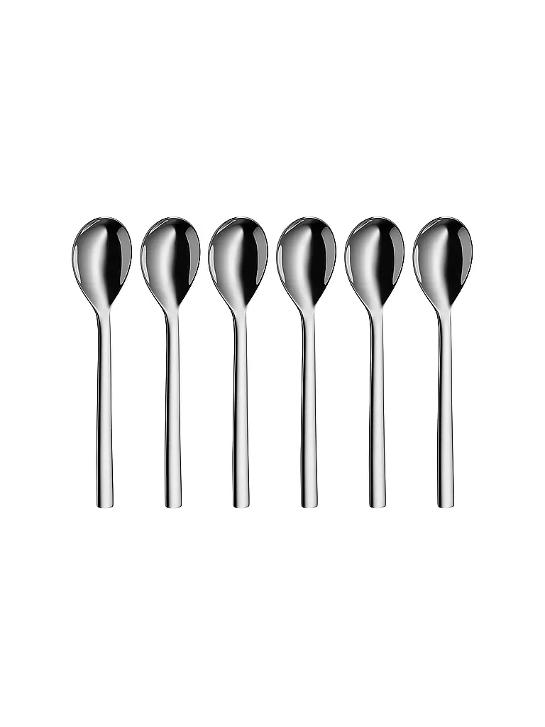 WMF |  Kaffeebecherlöffel-Set 6-teilig 15,5cm NUOVA Cromargan | silber