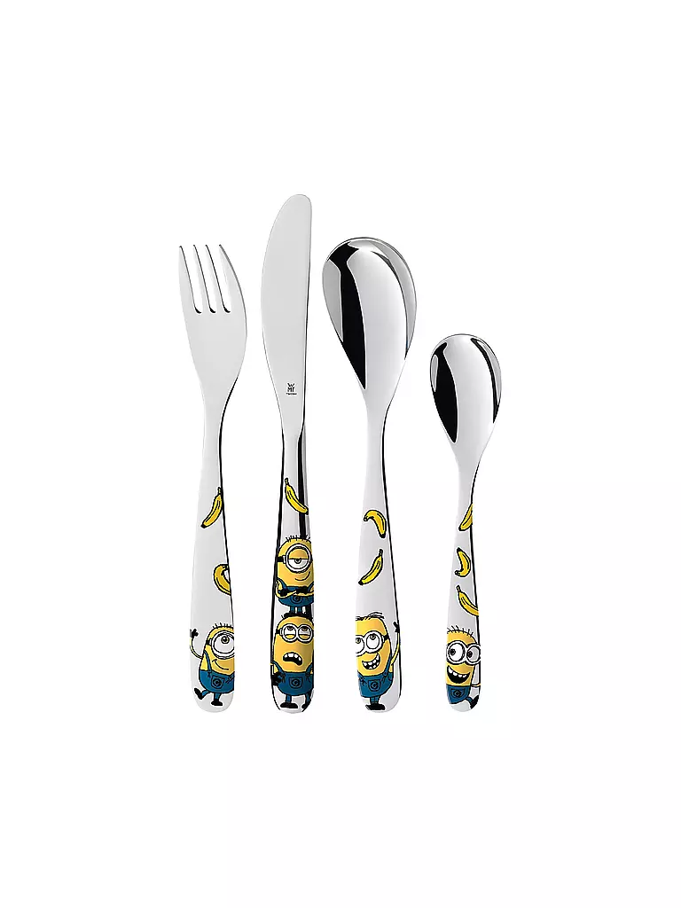 WMF | Kinderbesteck-Set 4-teilig Minions  | bunt