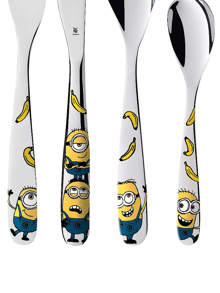 WMF | Kinderbesteck-Set 4-teilig Minions  | bunt