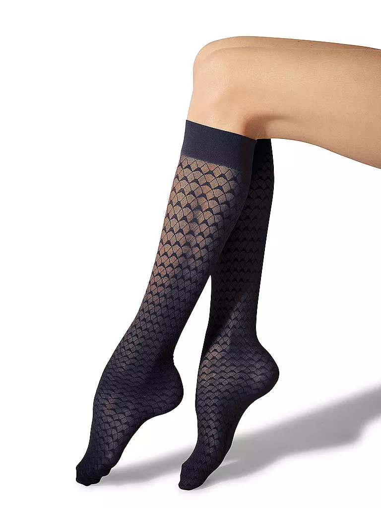 WOLFORD | Kniestrümpfe 30 DEN deep night  | dunkelblau