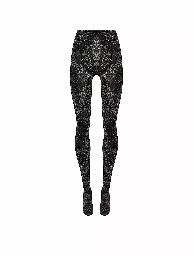 WOLFORD | Modestrumpfhose WOLFORD x ETRO 150 black / silver  | schwarz