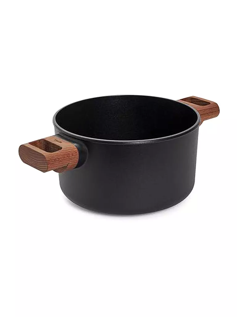 WOLL | Kochtopf mit Holzgriff 20cm ECO-LOGIC Antihaft | schwarz