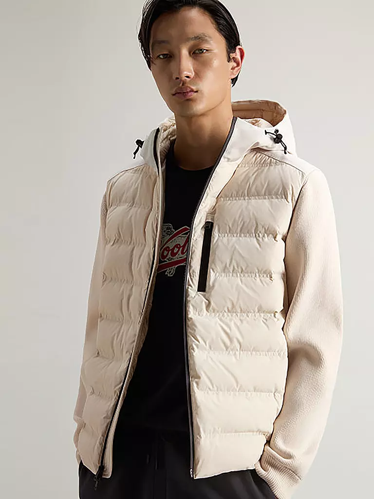 WOOLRICH | Hybridjacke BERRING | beige