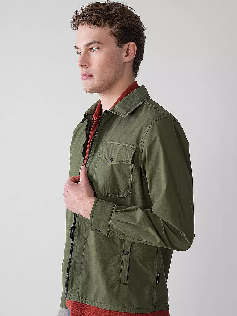 WOOLRICH | Overshirt GABARDINE | dunkelblau