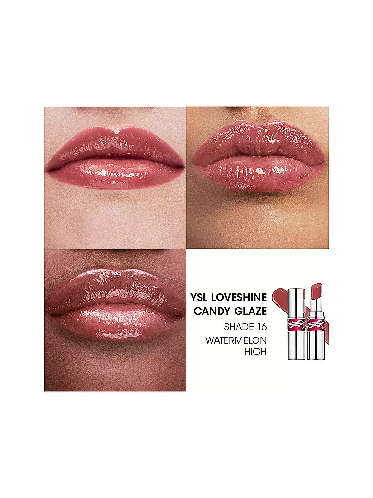 YVES SAINT LAURENT | Loveshine Candy Glaze Lipgloss-Stick (16 Watermelon High) | pink