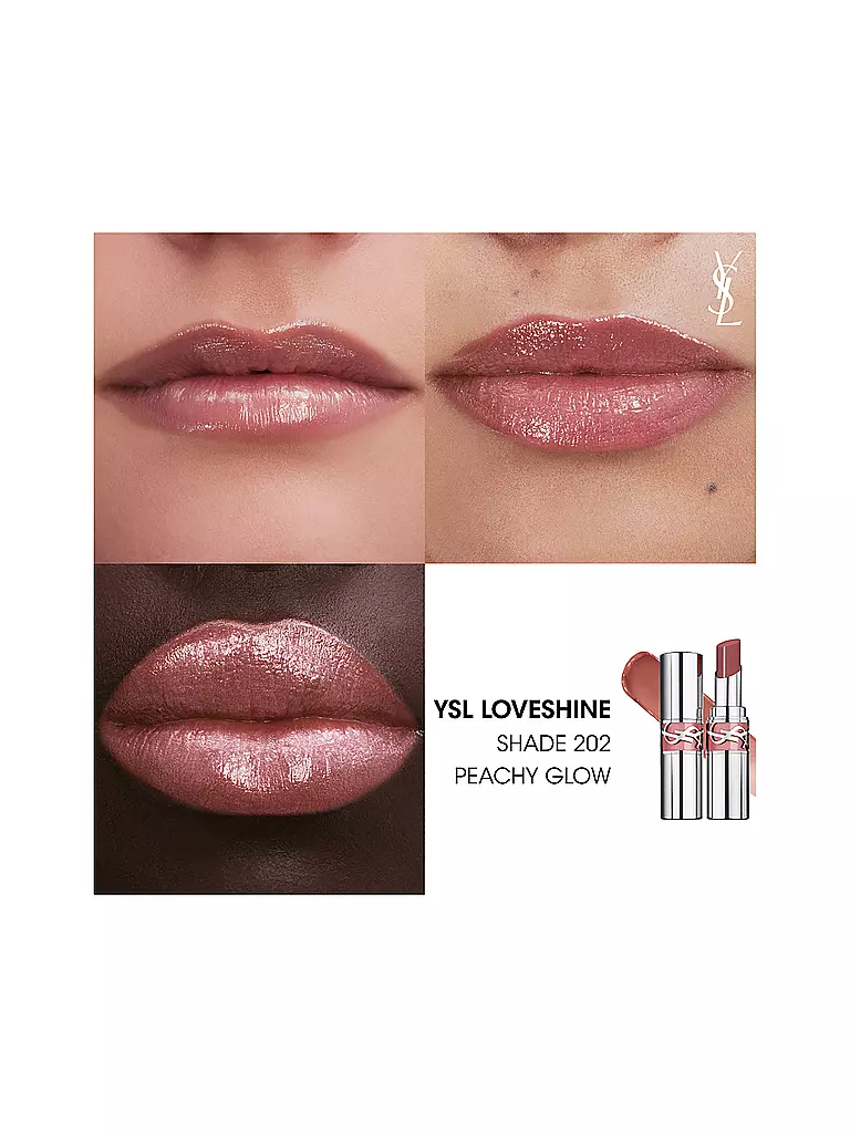 YVES SAINT LAURENT | Loveshine Lippenstift (202 Rose Nu) | dunkelrot