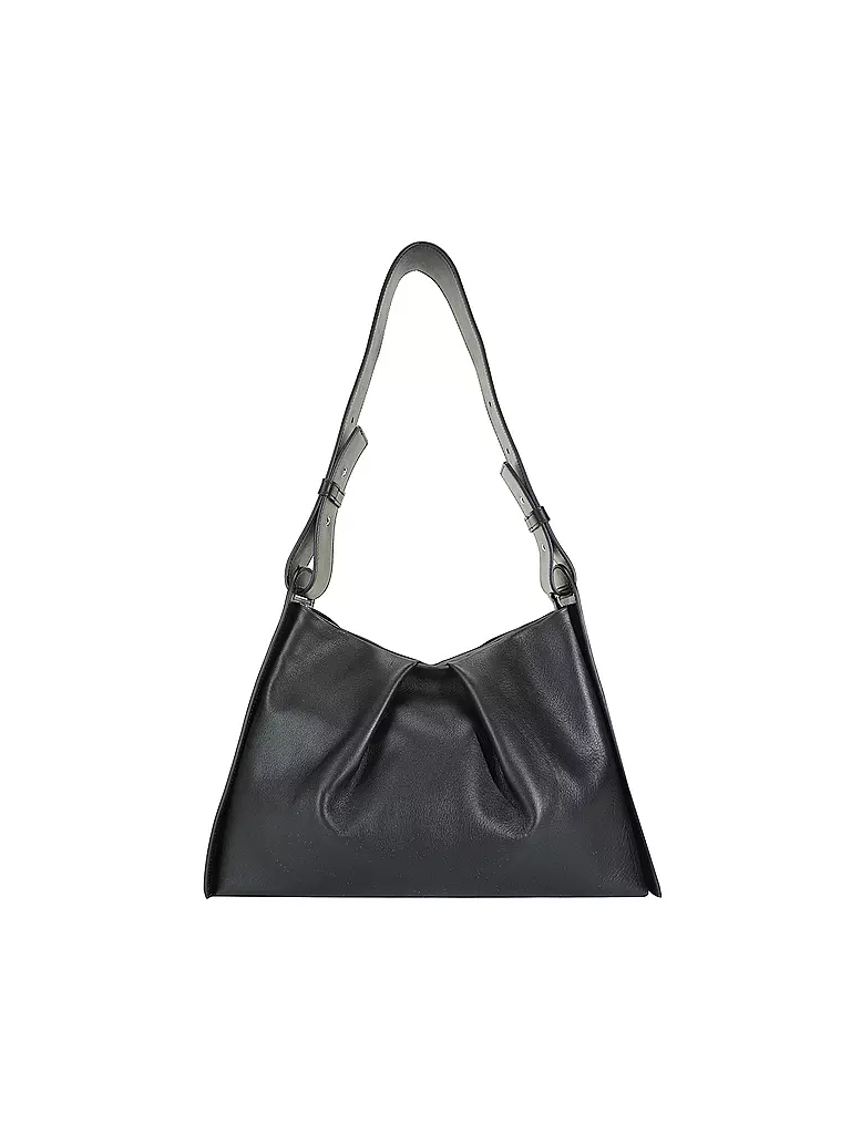 ZAMT | Ledertasche - Hobo Bag RENEE | schwarz