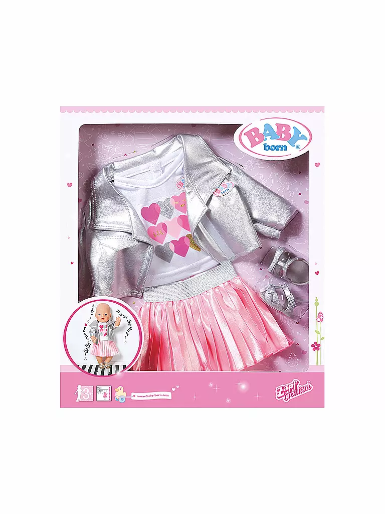 ZAPF CREATION | Baby Born Deluxe Trendsetter Outfit | transparent