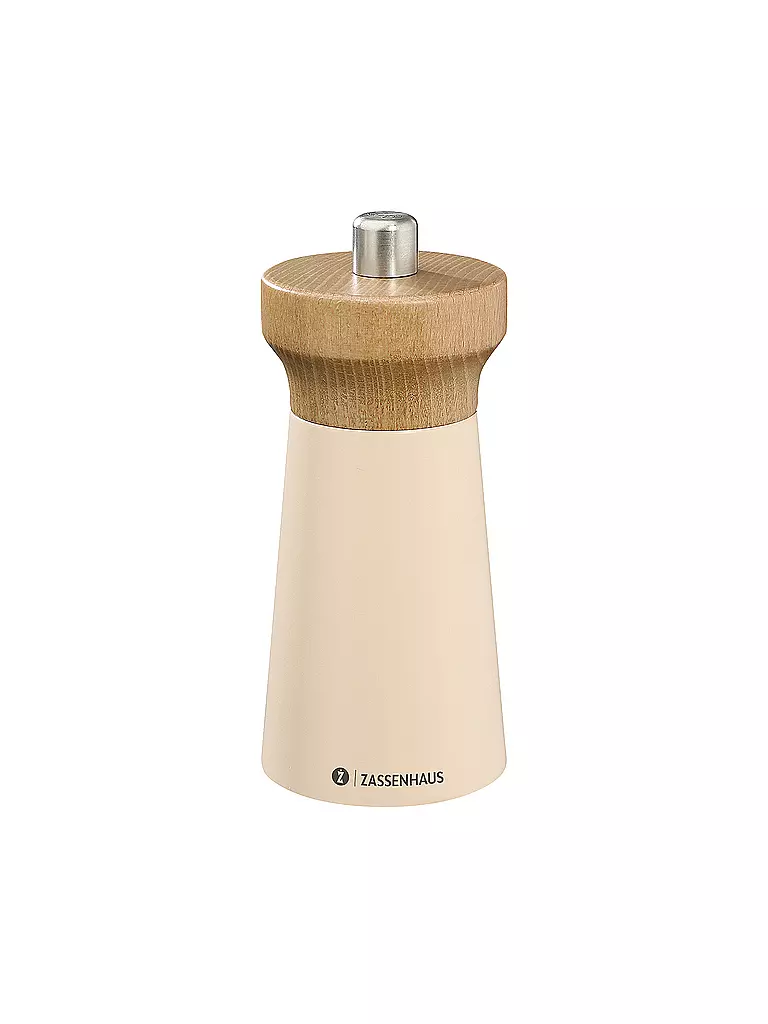 ZASSENHAUS | Salzmühle WESTERLAND 12 cm Sand/Buche | beige